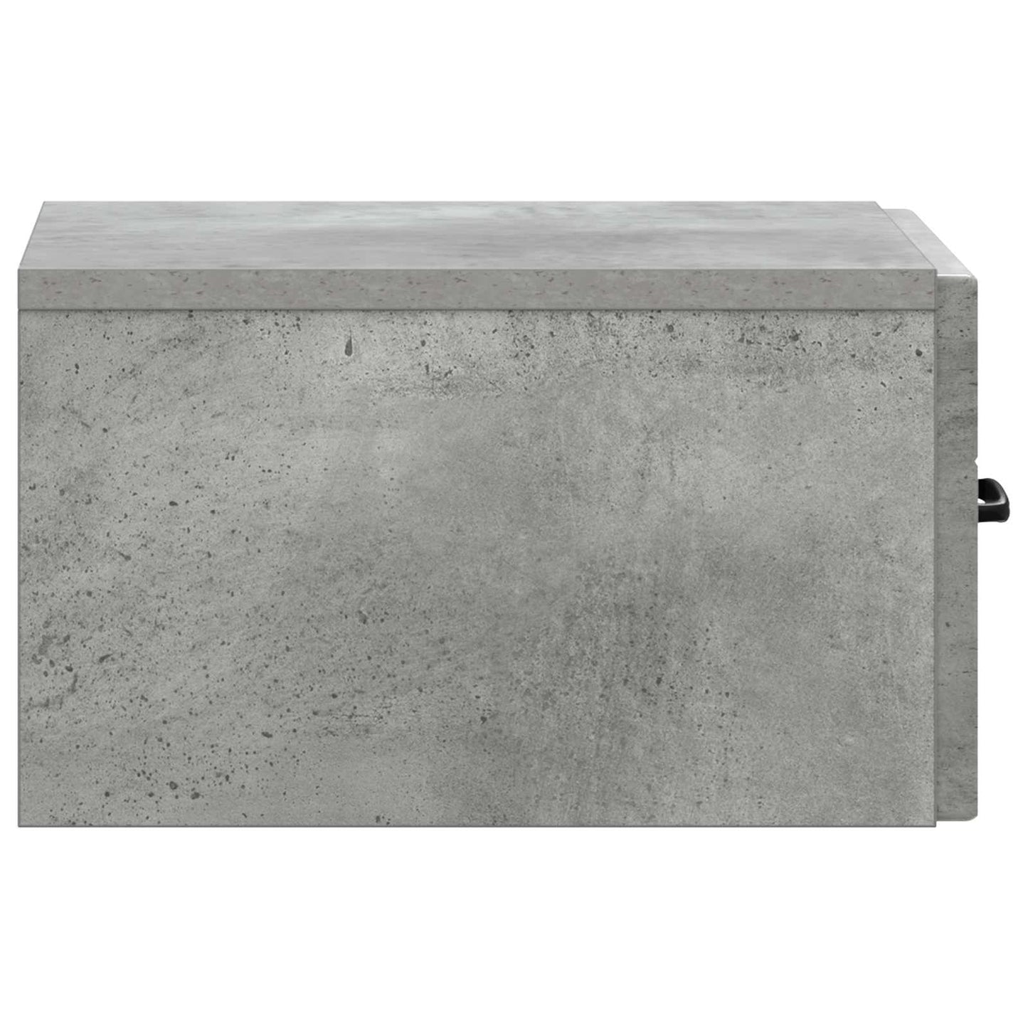Wandbeugel Bedkast Betongrijs 34,5 x 33 x 20 cm Bewerkt hout