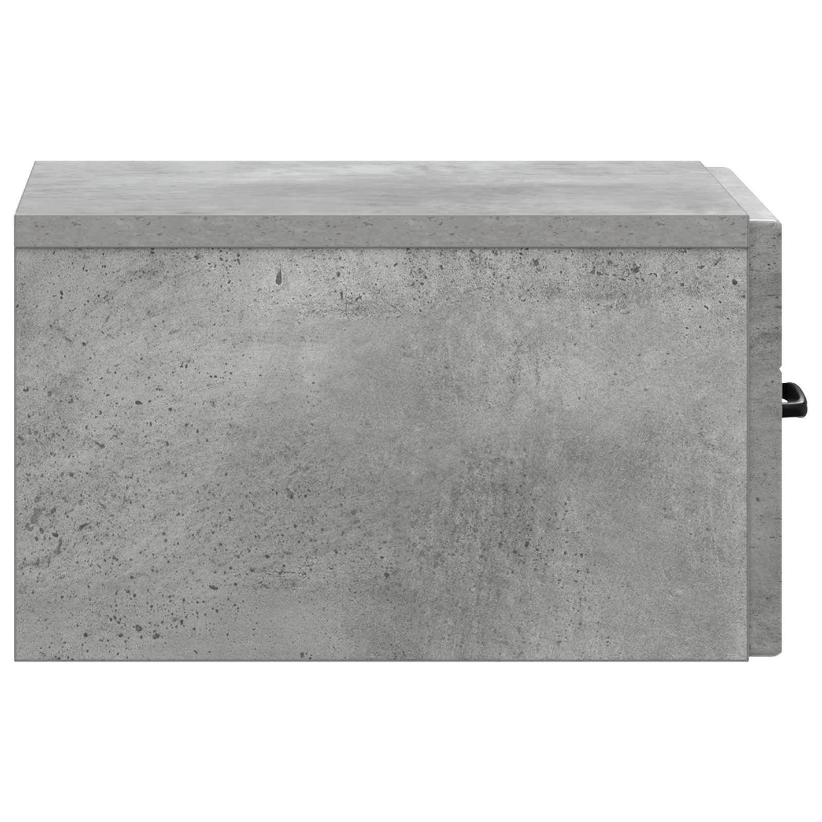 Wandbeugel Bedkast Betongrijs 34,5 x 33 x 20 cm Bewerkt hout
