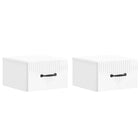 Wall Bracket for Wall Bed 2 pcs High Gloss White 34.5 x 33 x 20 cm