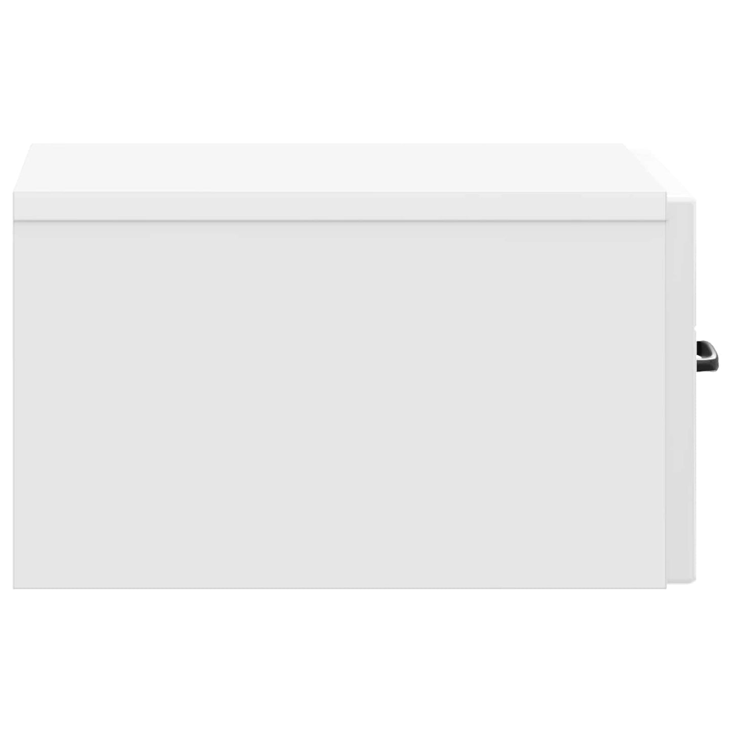 Wandbeugel Bedkast 2 pcs Hoogglans Wit 34,5 x 33 x 20 cm