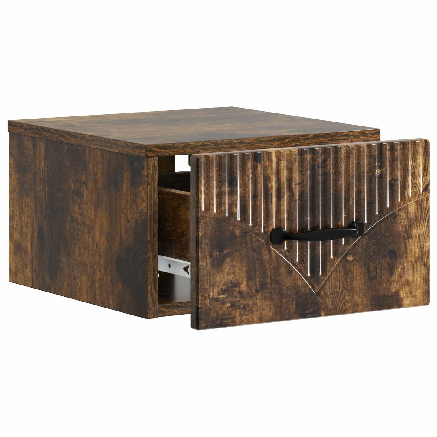 Wandbeugel Bedkast Gerookt eiken 34,5 x 33 x 20 cm Bewerkt hout