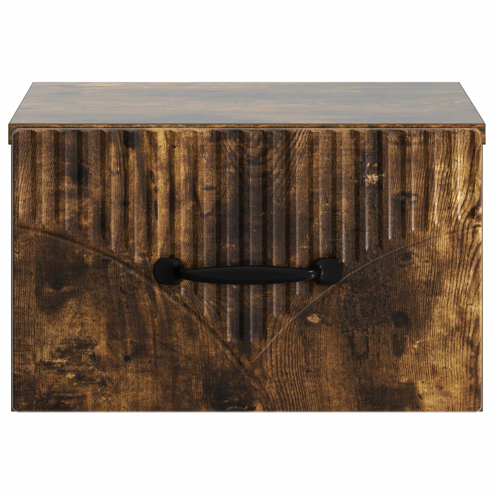 Wandbeugel Bedkast Gerookt eiken 34,5 x 33 x 20 cm Bewerkt hout