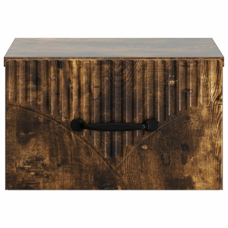 Wandbeugel Bedkast 2 pcs Gerookt eiken 34,5 x 33 x 20 cm