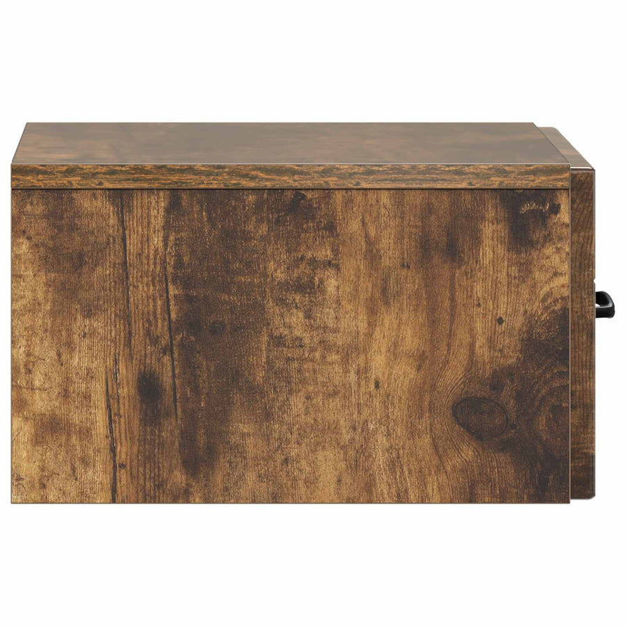 Wandbeugel Bedkast 2 pcs Gerookt eiken 34,5 x 33 x 20 cm