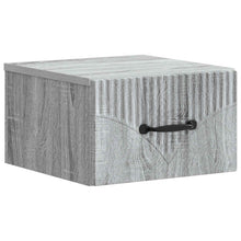 Wandbeugel Bedkast Grijs sonoma 34,5 x 33 x 20 cm Bewerkt hout