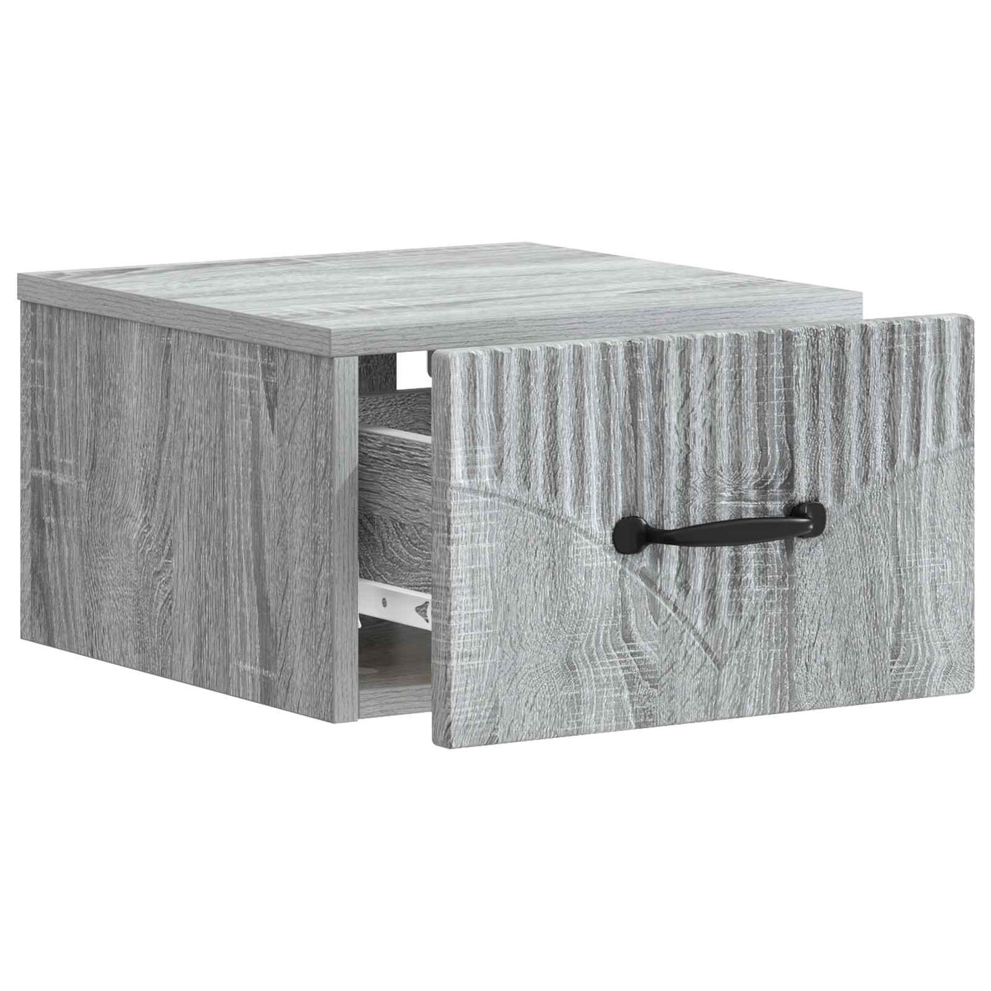 Wandbeugel Bedkast Grijs sonoma 34,5 x 33 x 20 cm Bewerkt hout