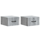 Wall bracket for bed cabinet 2 pcs Gray sonoma 34.5 x 33 x 20 cm