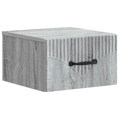 Wandbeugel Bedkast 2 pcs Grijs sonoma 34,5 x 33 x 20 cm