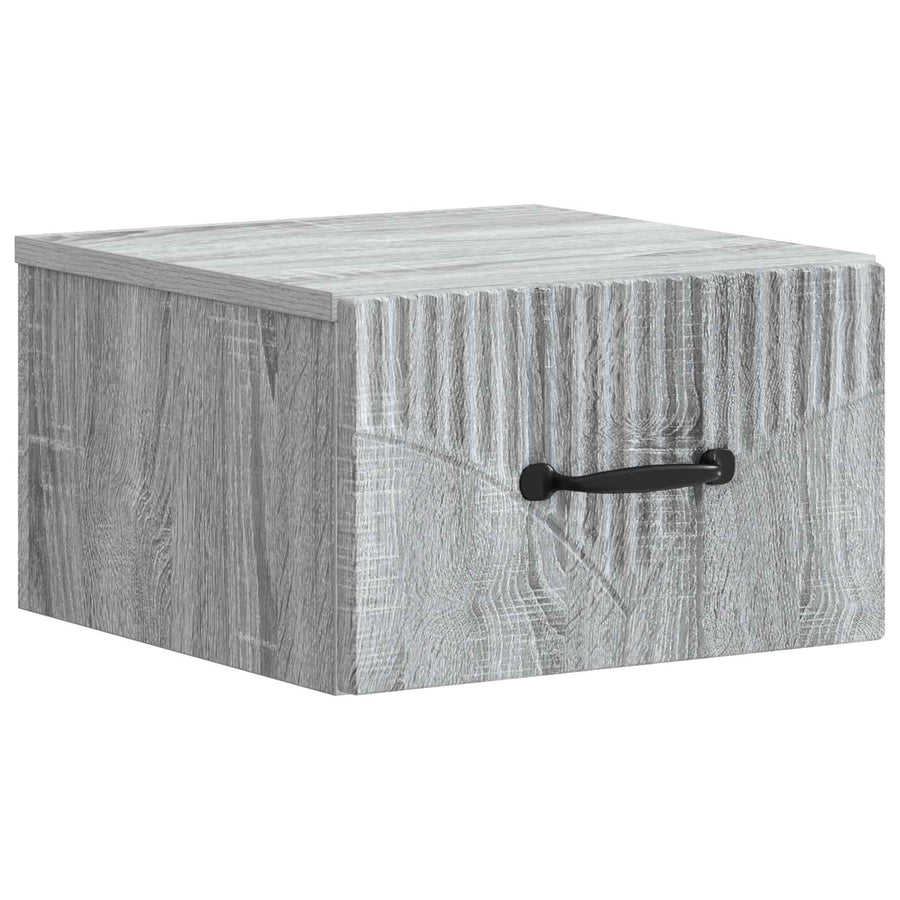 Wandbeugel Bedkast 2 pcs Grijs sonoma 34,5 x 33 x 20 cm