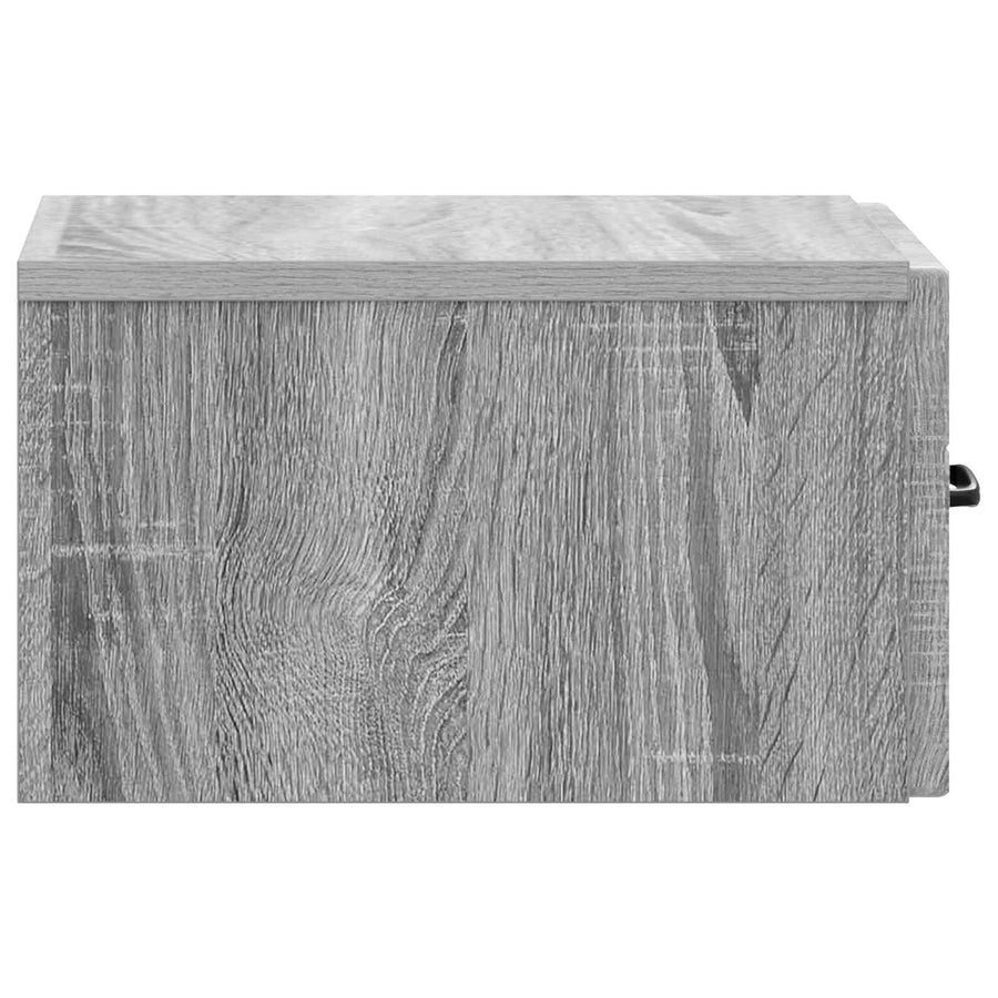 Wandbeugel Bedkast 2 pcs Grijs sonoma 34,5 x 33 x 20 cm