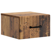 Nachtkastje 34,5x33x20 cm bewerkt hout muurmontage