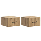 Wall Bracket Bed Cabinet 2 pcs Artisan oak 34.5 x 33 x 20 cm
