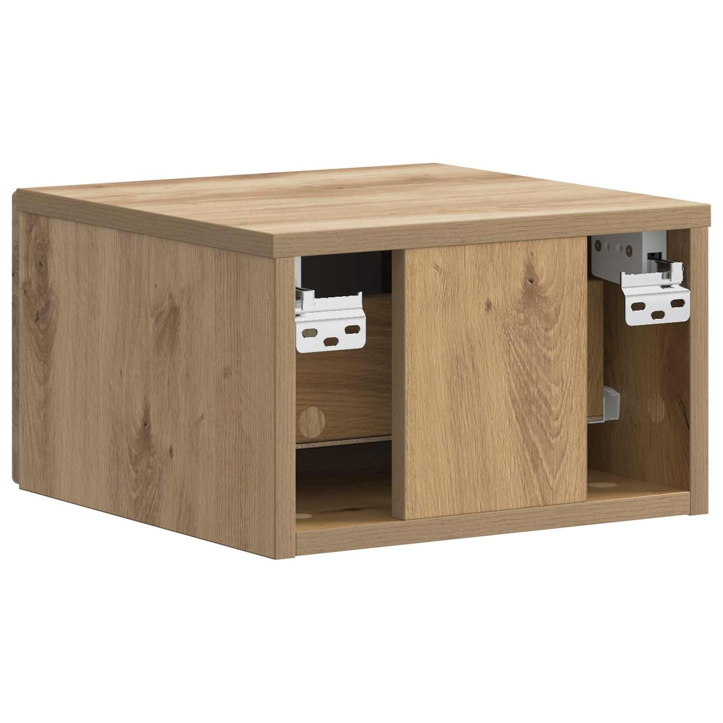 Wandbeugel Bedkast 2 pcs Artisanaal eiken 34,5 x 33 x 20 cm
