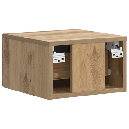 Wandbeugel Bedkast 2 pcs Artisanaal eiken 34,5 x 33 x 20 cm