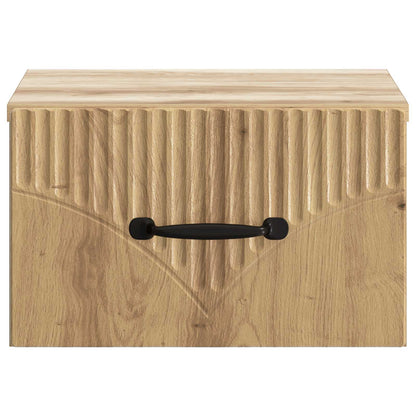 Wandbeugel Bedkast 2 pcs Artisanaal eiken 34,5 x 33 x 20 cm