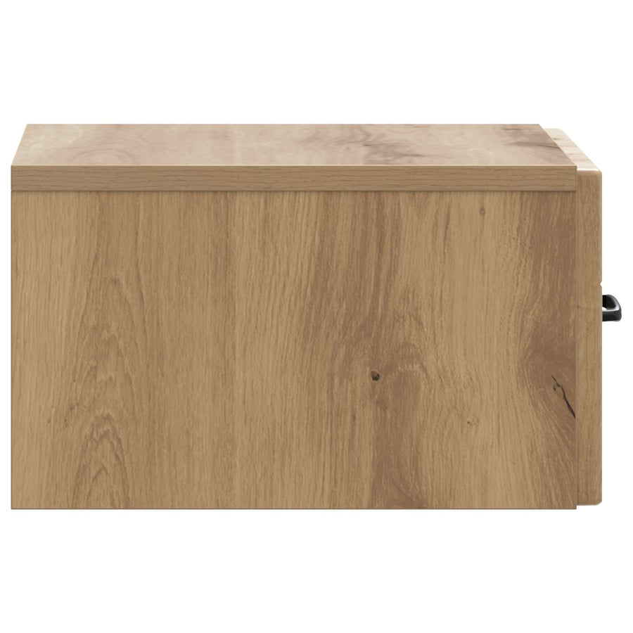 Wandbeugel Bedkast 2 pcs Artisanaal eiken 34,5 x 33 x 20 cm