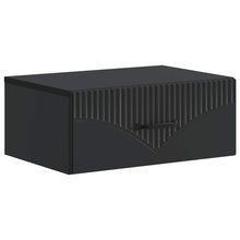 Wandbeugel Bedkast Zwart 49 x 34,5 x 20 cm Bewerkt hout