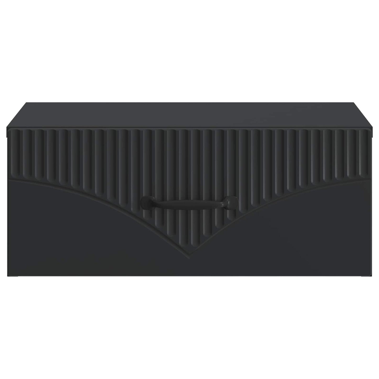 Wandbeugel Bedkast Zwart 49 x 34,5 x 20 cm Bewerkt hout