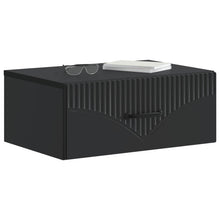 Wandbeugel Bedkast Zwart 49 x 34,5 x 20 cm Bewerkt hout