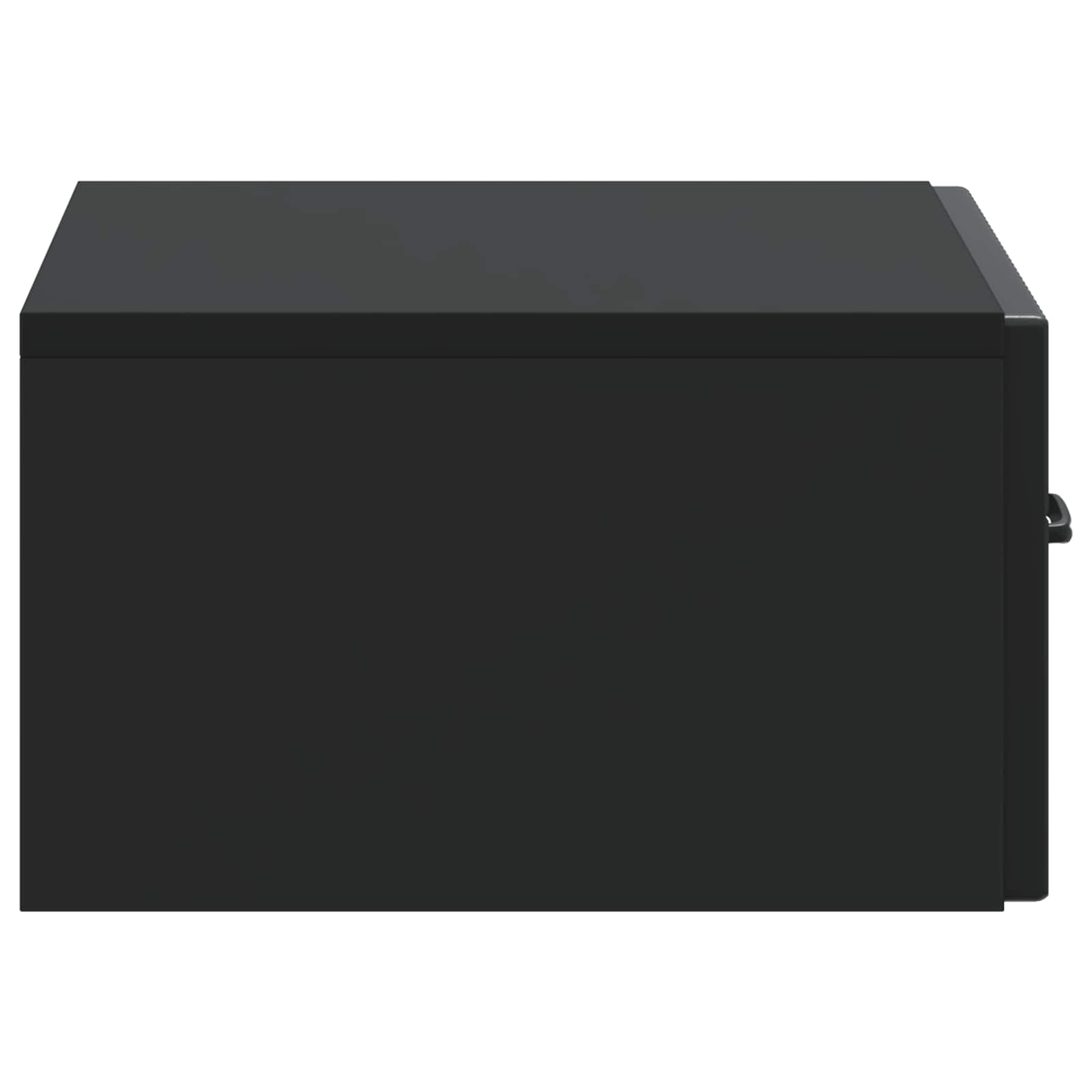 Wandbeugel Bedkast 2 pcs Zwart 49 x 34,5 x 20 cm Bewerkt hout