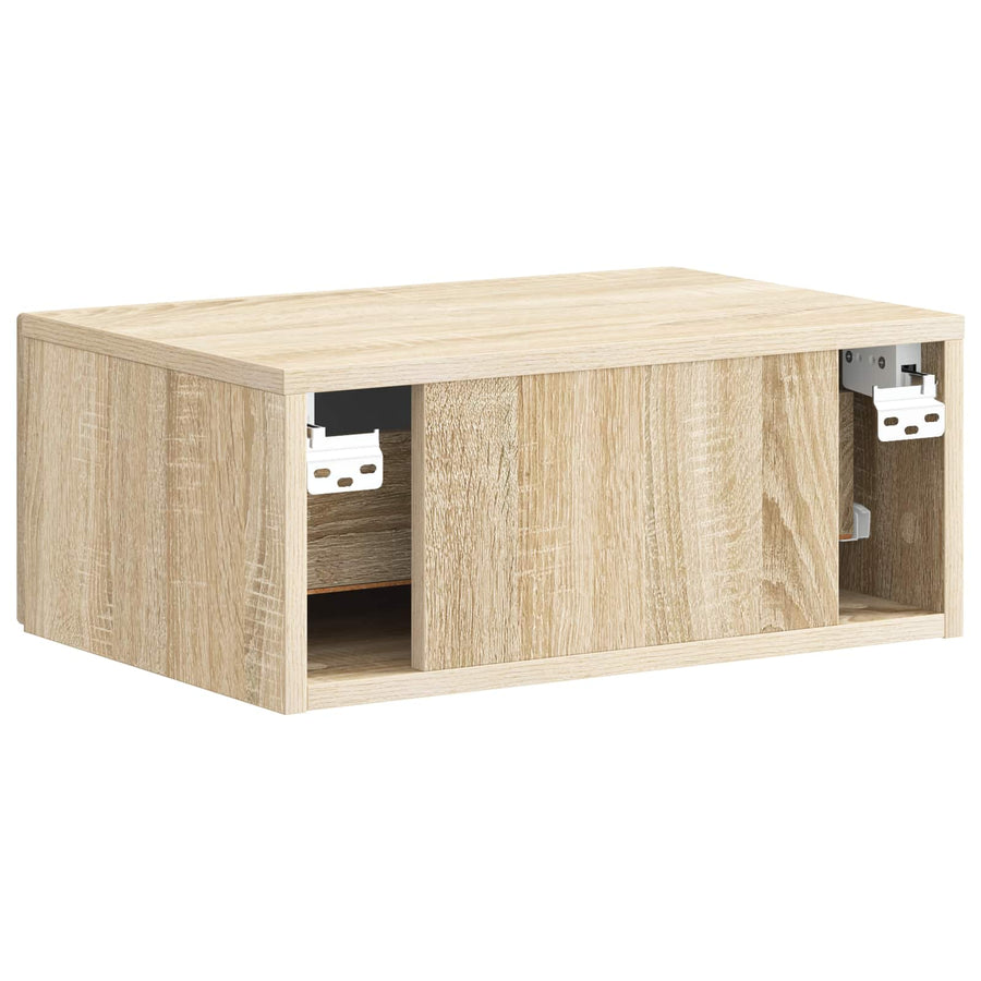 Wandbeugel Bedkast Sonoma Eiken 49 x 34,5 x 20 cm Bewerkt hout