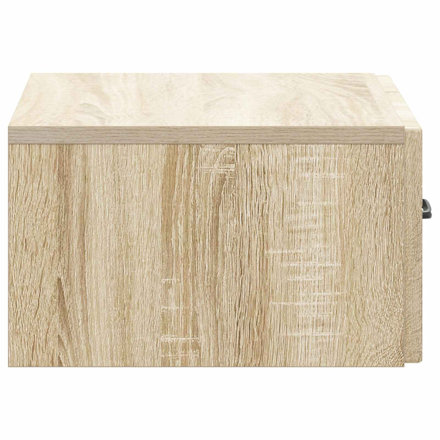 Wandbeugel Bedkast Sonoma Eiken 49 x 34,5 x 20 cm Bewerkt hout