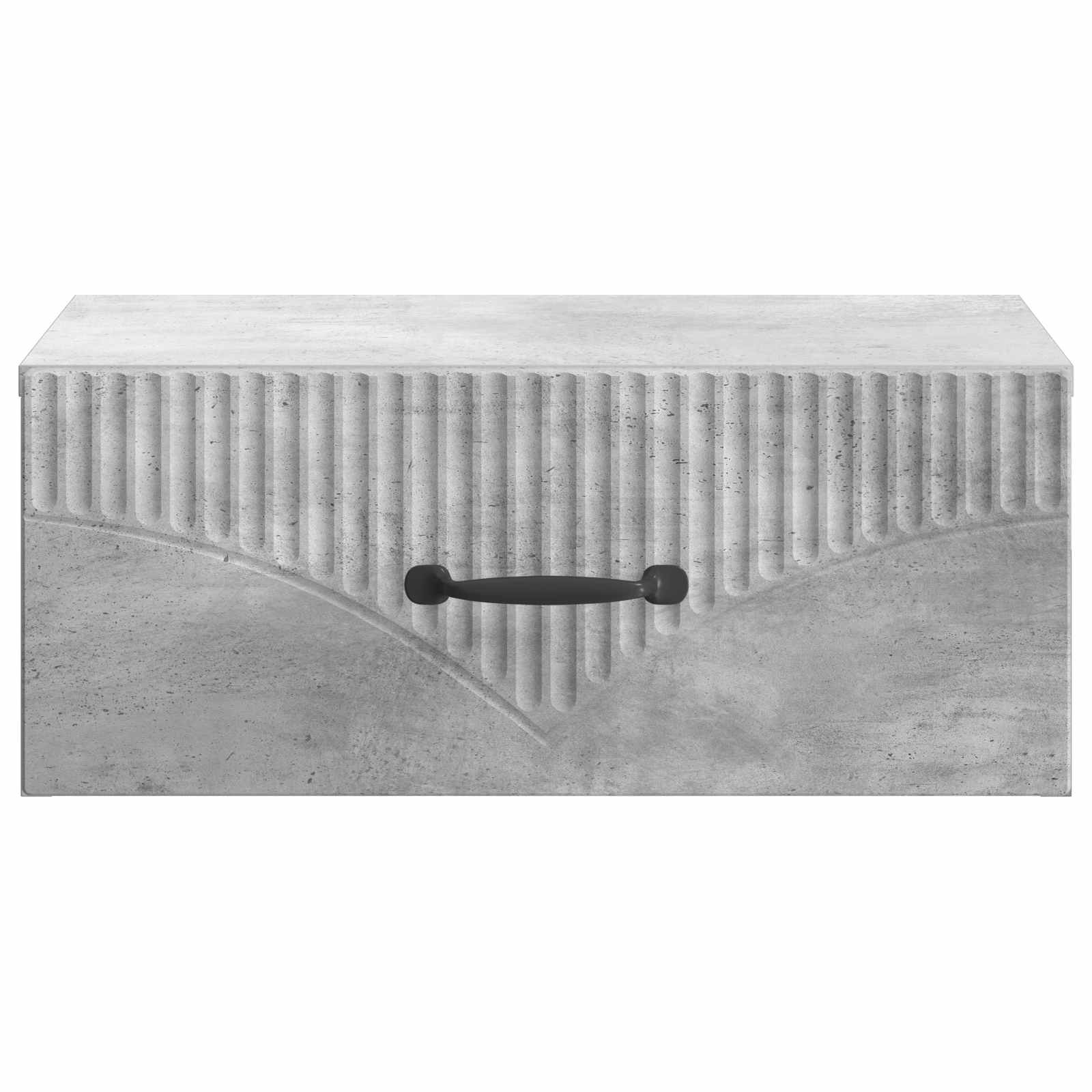 Wandbeugel Bedkast Betongrijs 49 x 34,5 x 20 cm Bewerkt hout