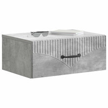 Wandbeugel Bedkast Betongrijs 49 x 34,5 x 20 cm Bewerkt hout