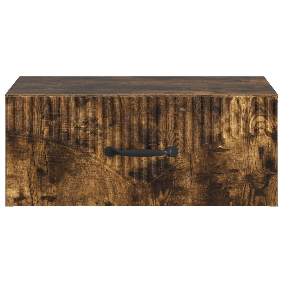 Wandbeugel Bedkast Gerookt eiken 49 x 34,5 x 20 cm Bewerkt hout