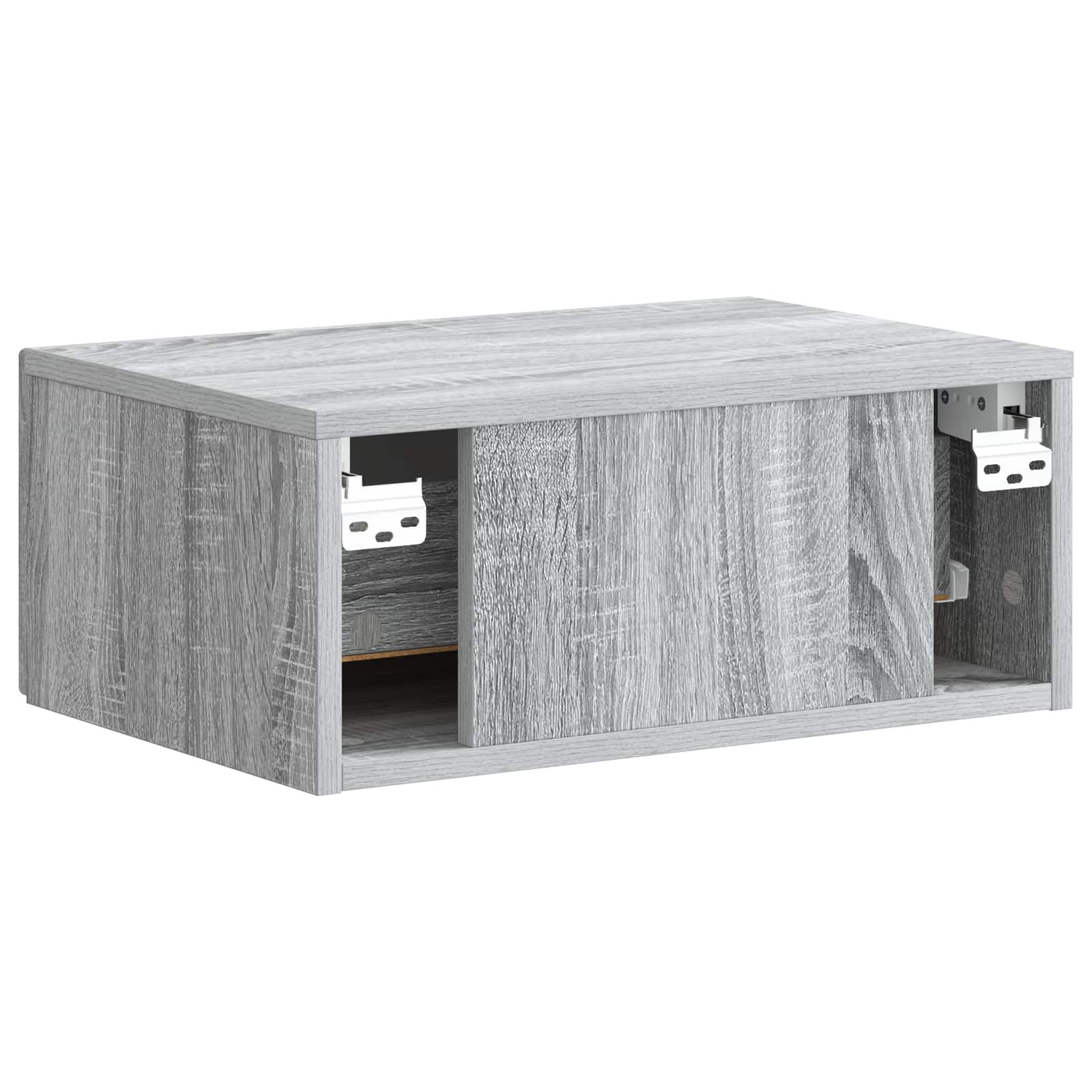 Wandbeugel Bedkast Grijs sonoma 49 x 34,5 x 20 cm Bewerkt hout