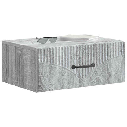 Wandbeugel Bedkast Grijs sonoma 49 x 34,5 x 20 cm Bewerkt hout