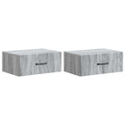 Wall Bracket Bed Cabinet 2 pcs Gray Sonoma 49 x 34.5 x 20 cm