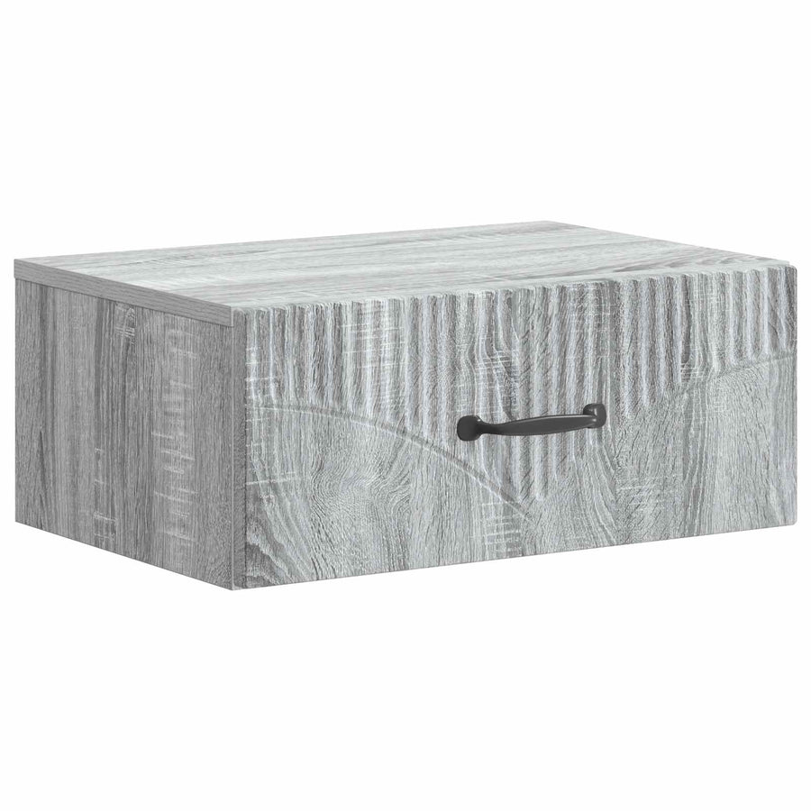 Wandbeugel Bedkast 2 pcs Grijs sonoma 49 x 34,5 x 20 cm