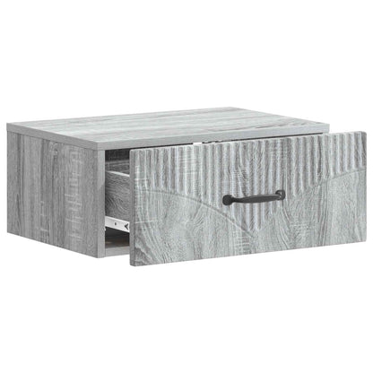 Wandbeugel Bedkast 2 pcs Grijs sonoma 49 x 34,5 x 20 cm
