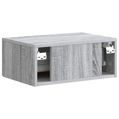 Wandbeugel Bedkast 2 pcs Grijs sonoma 49 x 34,5 x 20 cm