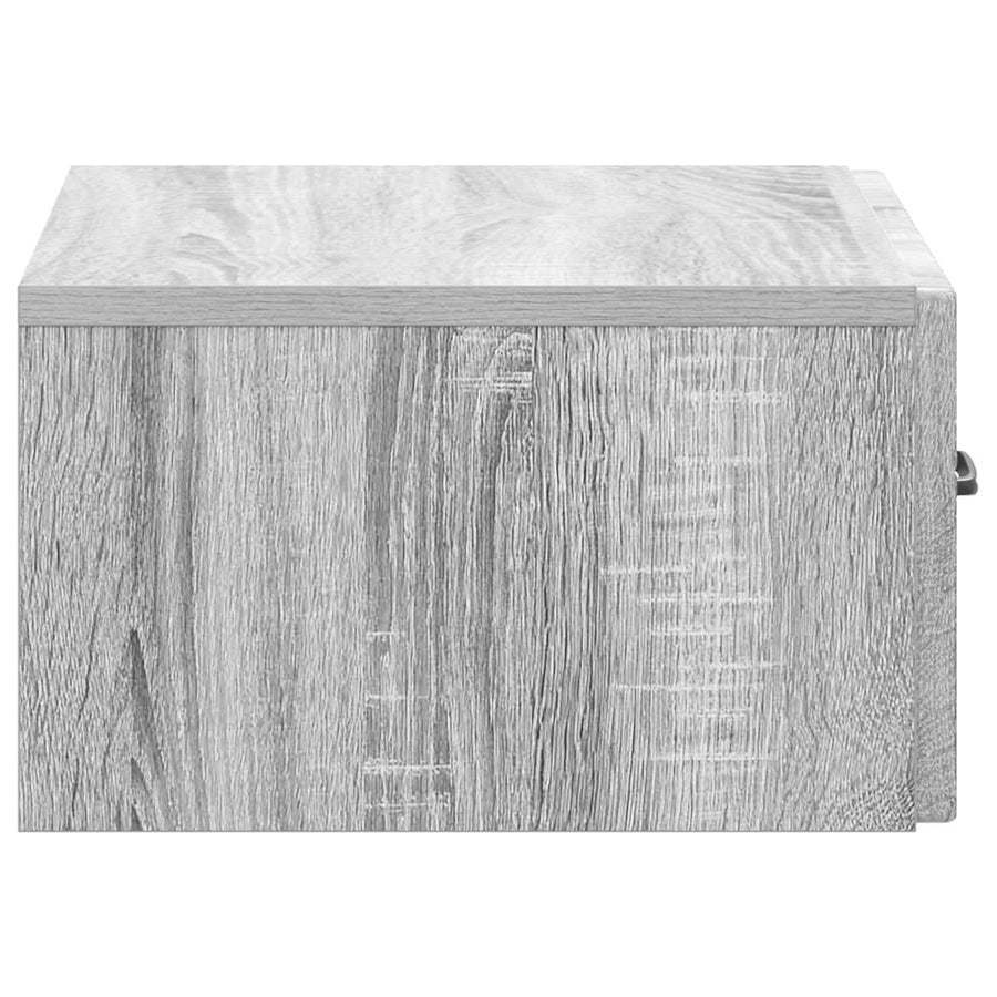 Wandbeugel Bedkast 2 pcs Grijs sonoma 49 x 34,5 x 20 cm
