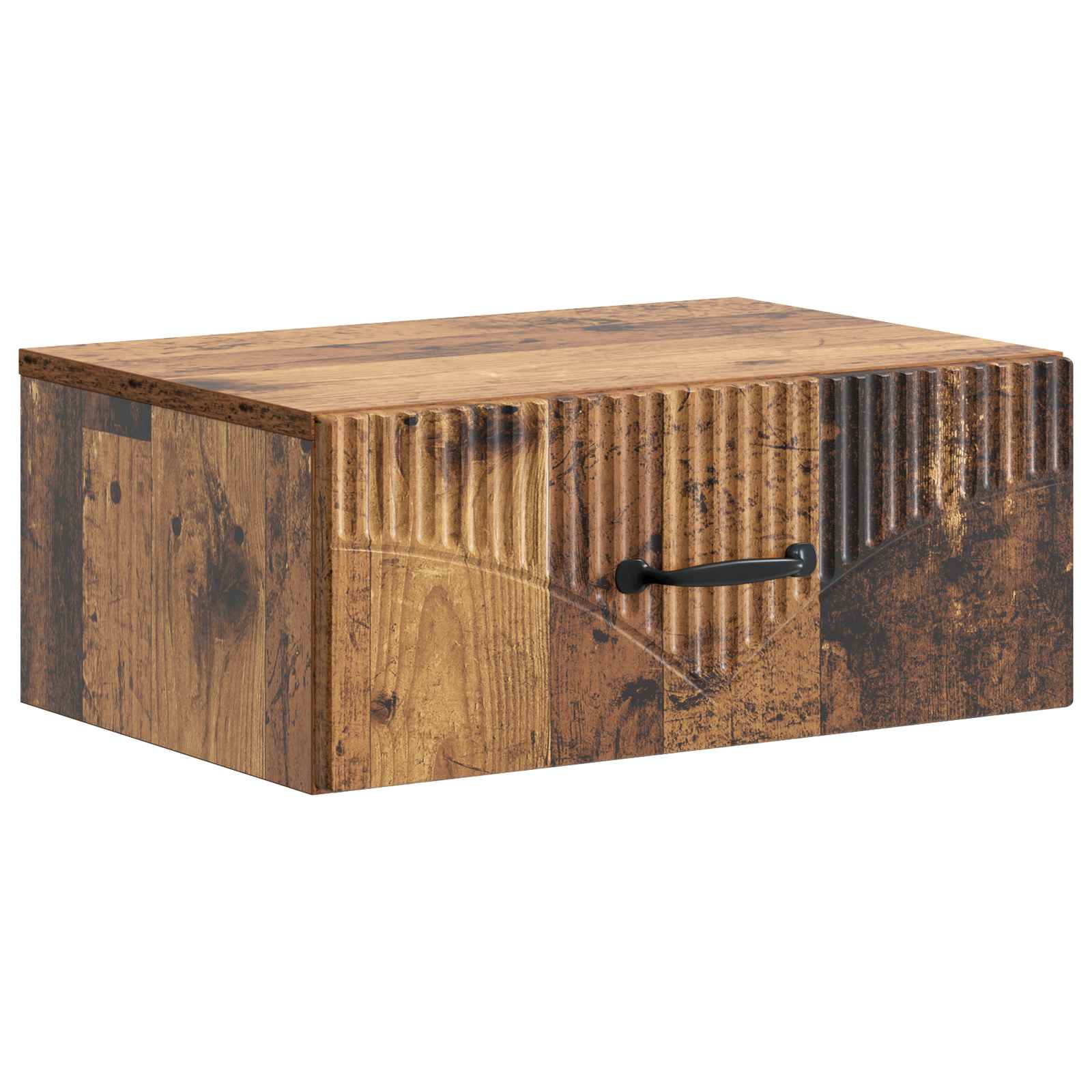 Wandbeugel Bedkast Oud hout 49 x 34,5 x 20 cm Bewerkt hout