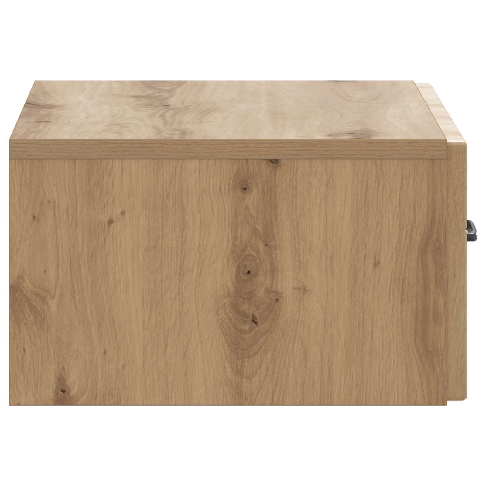 Wandbeugel Bedkast met lade Artisanaal eiken 49 x 34,5 x 20 cm