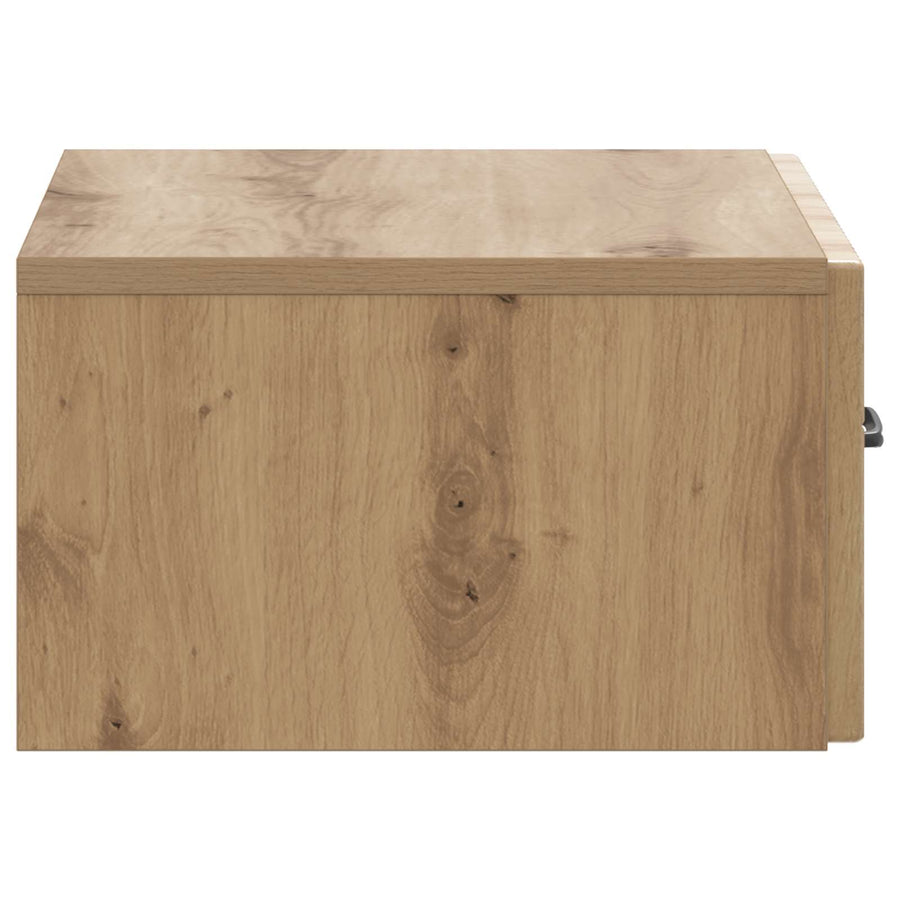 Wandbeugel Bedkast 2 pcs Artisanaal eiken 49 x 34,5 x 20 cm