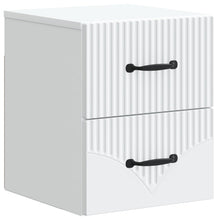 Wandbeugel Bedkast met lade Wit 34,5 x 33 x 40 cm Bewerkt hout