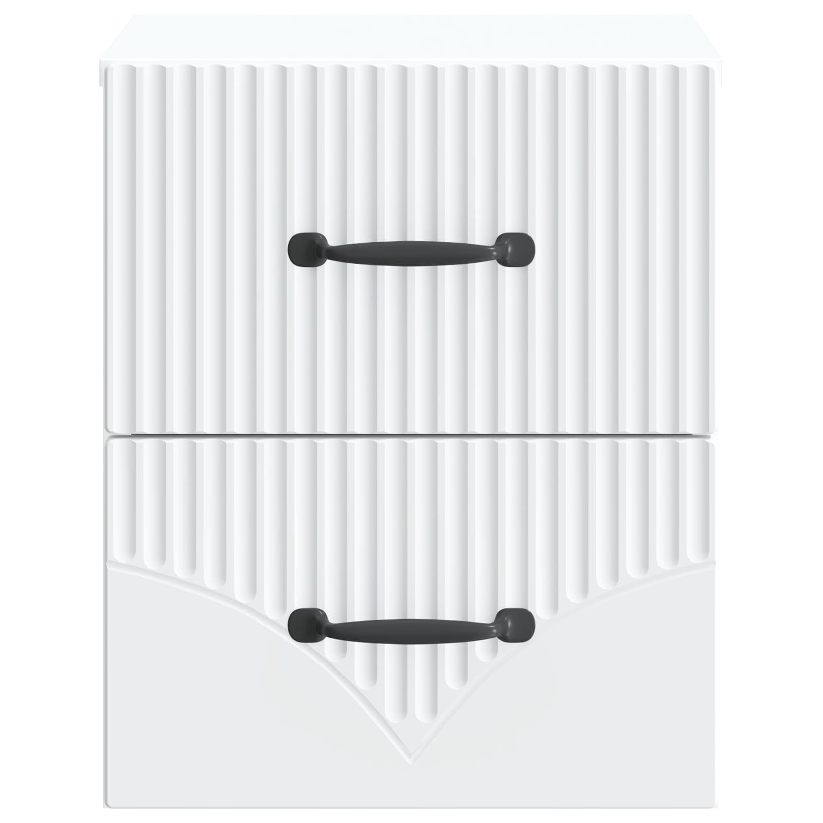 Wandbeugel Bedkast met lade Wit 34,5 x 33 x 40 cm Bewerkt hout