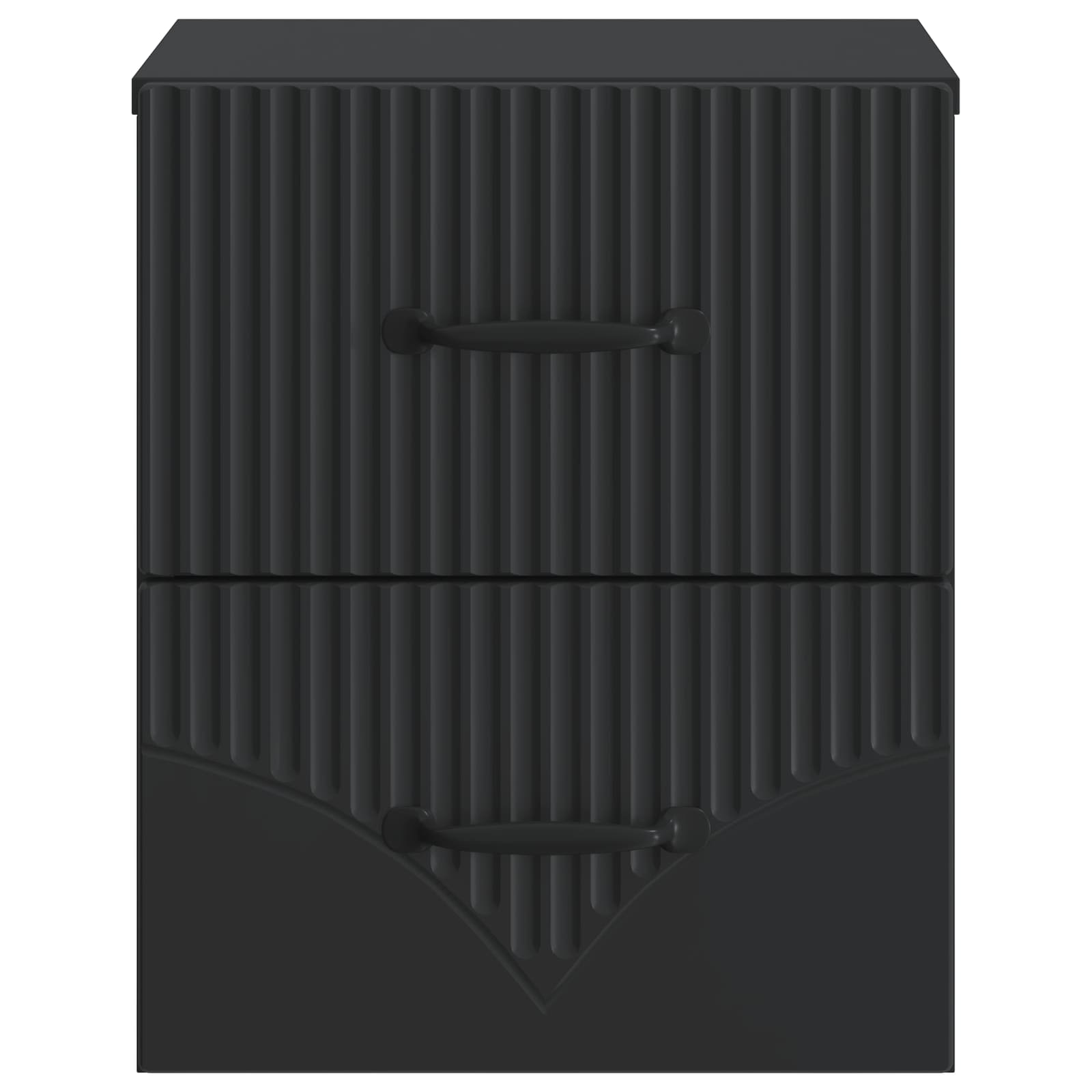 Wandbeugel Bedkast Zwart 34,5 x 33 x 40 cm Bewerkt hout