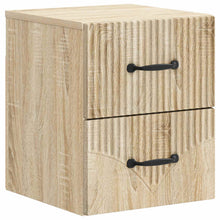 Wandbeugel Bedkast Sonoma Eiken 34,5 x 33 x 40 cm Bewerkt hout