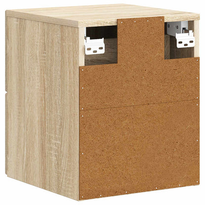 Wandbeugel Bedkast Sonoma Eiken 34,5 x 33 x 40 cm Bewerkt hout