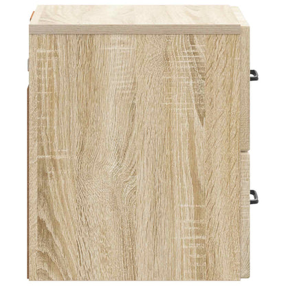 Wandbeugel Bedkast Sonoma Eiken 34,5 x 33 x 40 cm Bewerkt hout