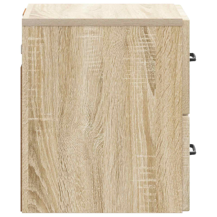 Wandbeugel Bedkast 2 pcs Sonoma Eiken 34,5 x 33 x 40 cm