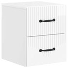 Wall Bracket Murphy Bed High Gloss White 34.5 x 33 x 40 cm Engineered Wood