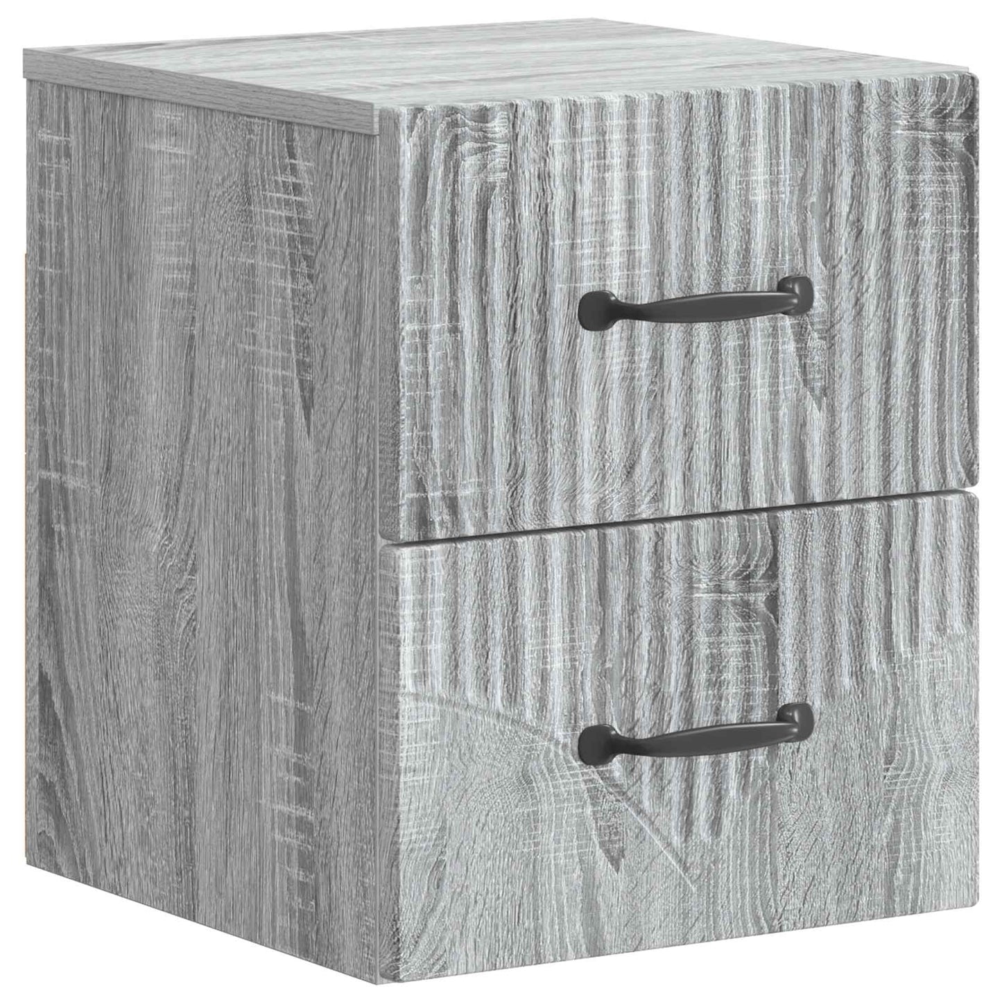 Wandbeugel Bedkast Grijs sonoma 34,5 x 33 x 40 cm Bewerkt hout