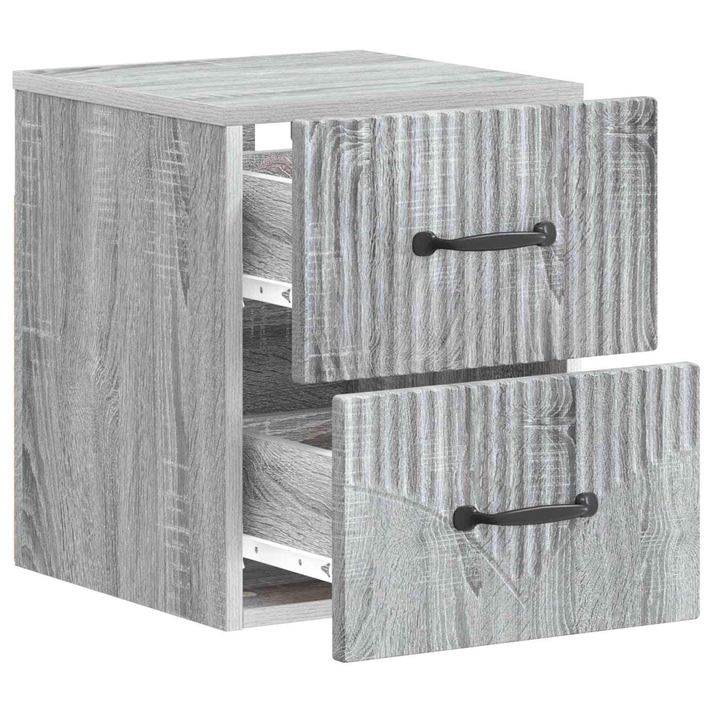 Wandbeugel Bedkast Grijs sonoma 34,5 x 33 x 40 cm Bewerkt hout