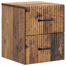 Wandbeugel Bedkast Oud hout 34,5 x 33 x 40 cm Bewerkt hout